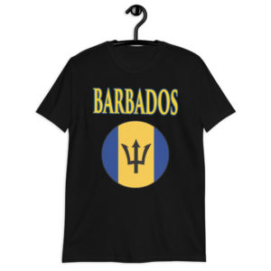 Barbados Flag T Shirt Short-Sleeve Unisex