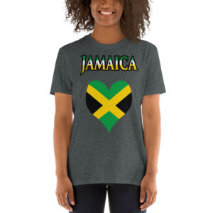I Love Jamaica- Short-Sleeve Unisex T-Shirt – Heart Collection