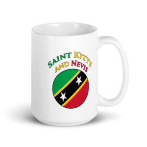 Saint Kitts and Nevis Flag - White glossy mug
